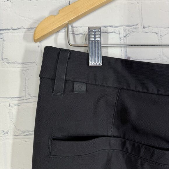 Lululemon ABC Commission Pant Slim Men Size 32x31 Black Stretch Chino Preppy - Picture 14 of 16